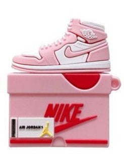 Pink And White Air Jordan 1 Airpod 1 & 2 Case