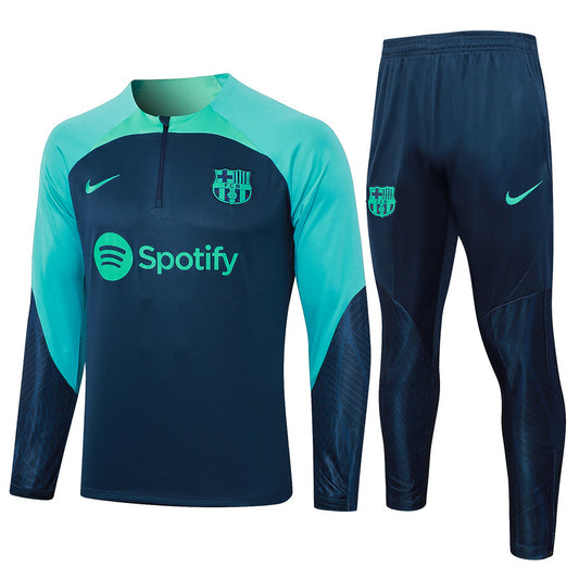 Barcelona 23/24 Navy & Green Tracksuit Set