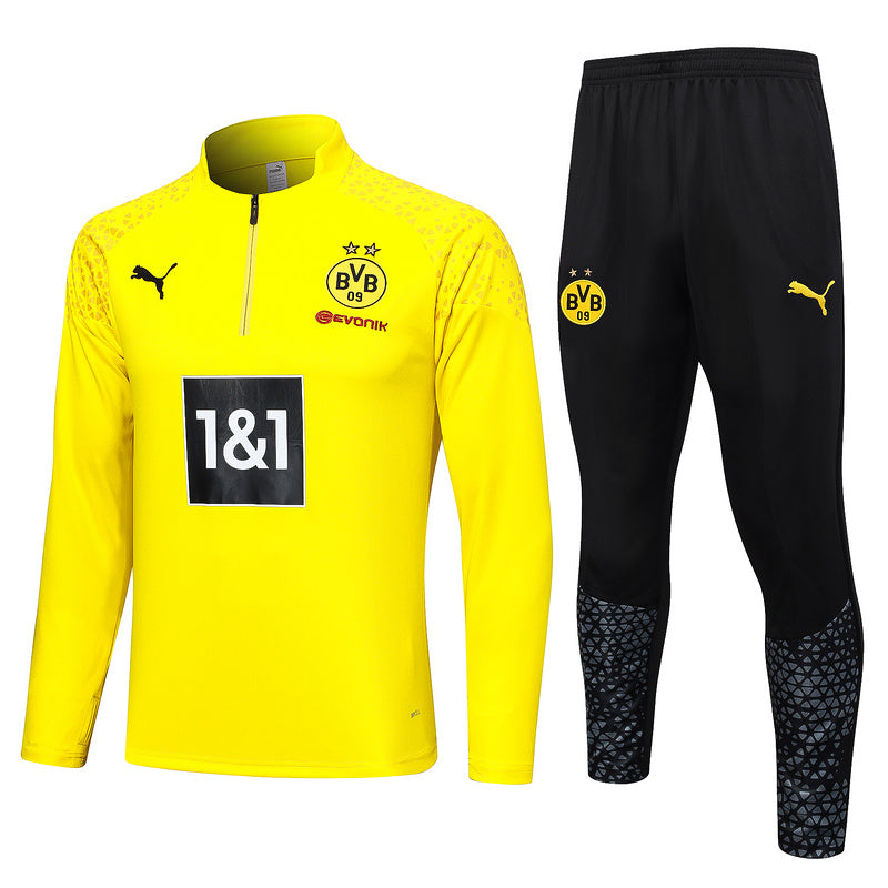 Borussia Dortmund 23/24 Yellow & Black Tracksuit Set