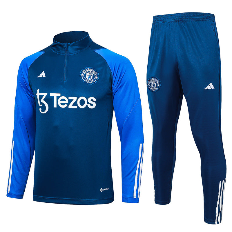 Manchester United 23/24 Blue Tracksuit Set