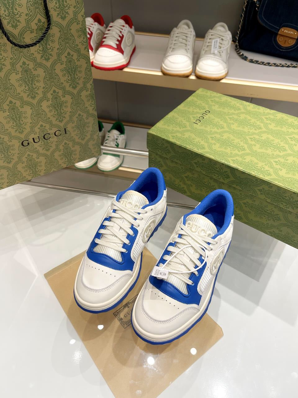 Gucci Off White & Blue Sneaker