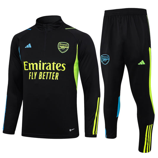 Arsenal 23/24 Black Tracksuit Set