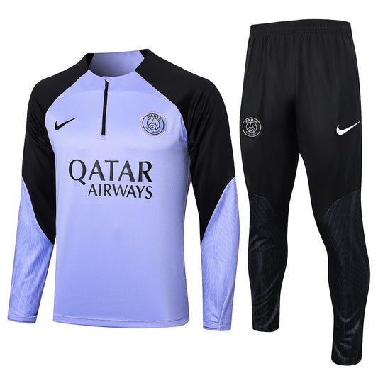 Paris Saint Germain 23/24 Purple & Black Tracksuit Set