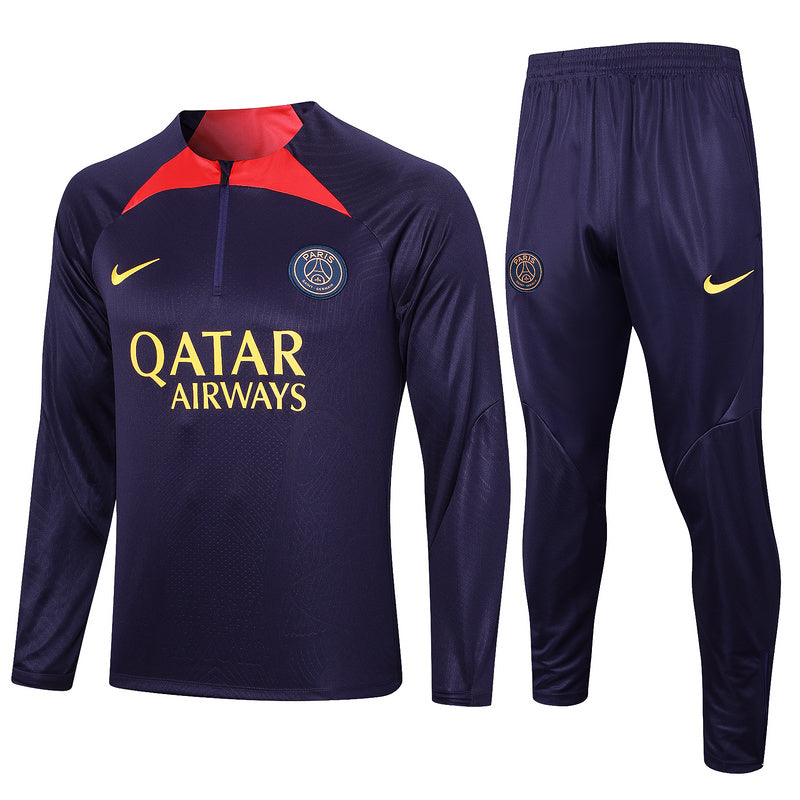 Paris Saint Germain 23/24 Dark Purple Tracksuit Set