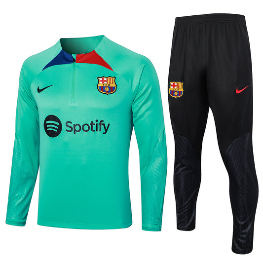 Barcelona 23/24 Green & Black Tracksuit Set