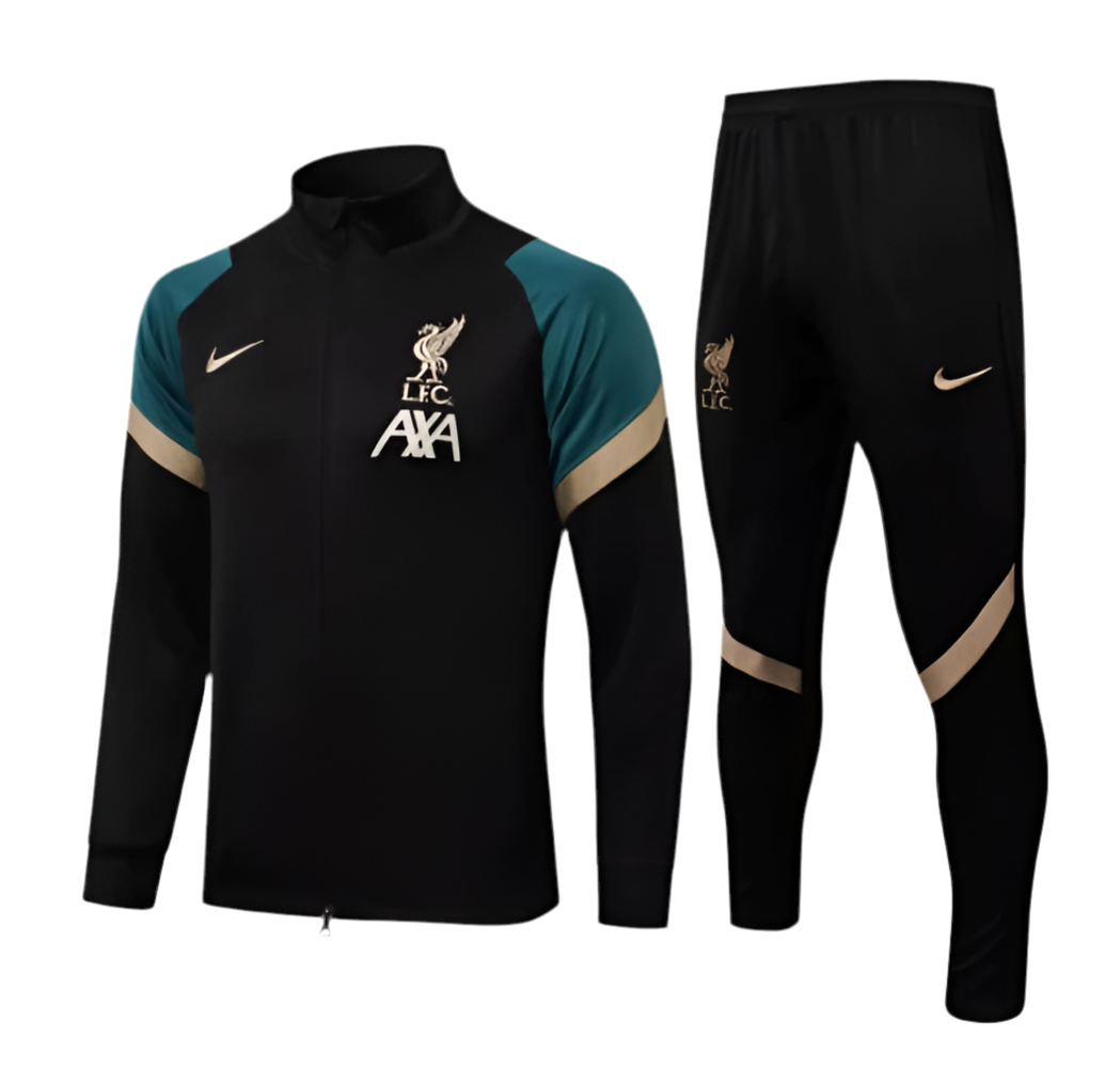 Liverpool 21/22 Black Tracksuit Set