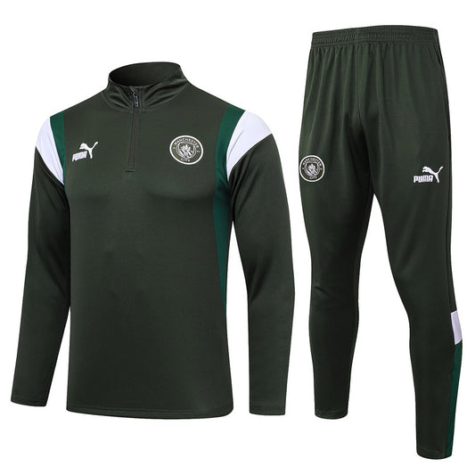 Manchester City 23/24 Olive Tracksuit Set