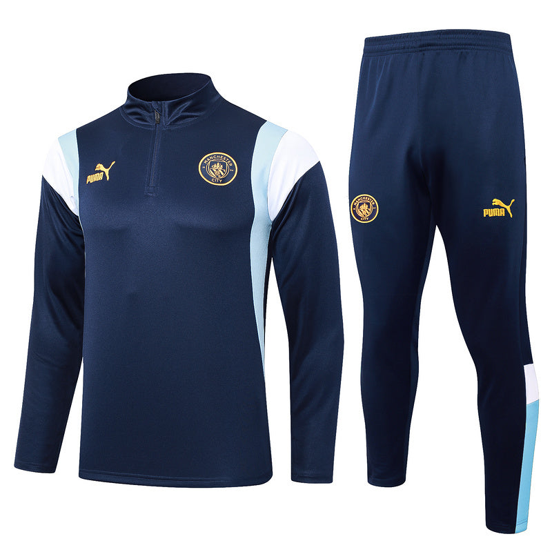 Manchester City 23/24 Navy Tracksuit Set