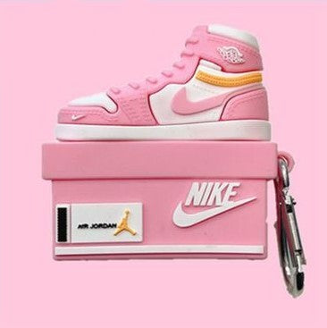 Pink And White Air Jordan 1 Airpod 1 & 2 Case