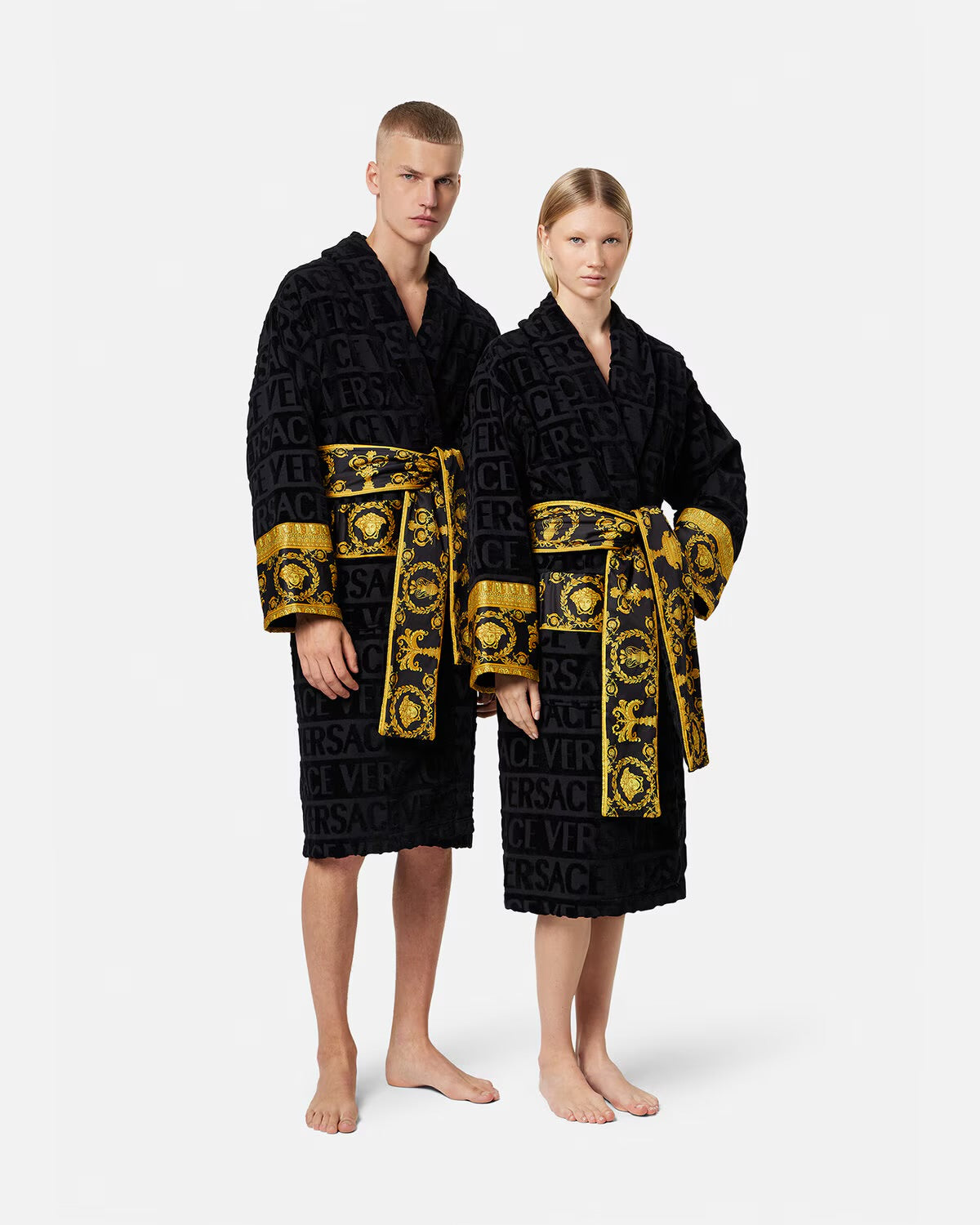 Versace Black Unisex Gown