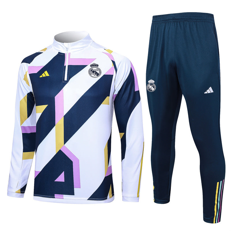 Real Madrid 23/24 Pattern Design Tracksuit Set