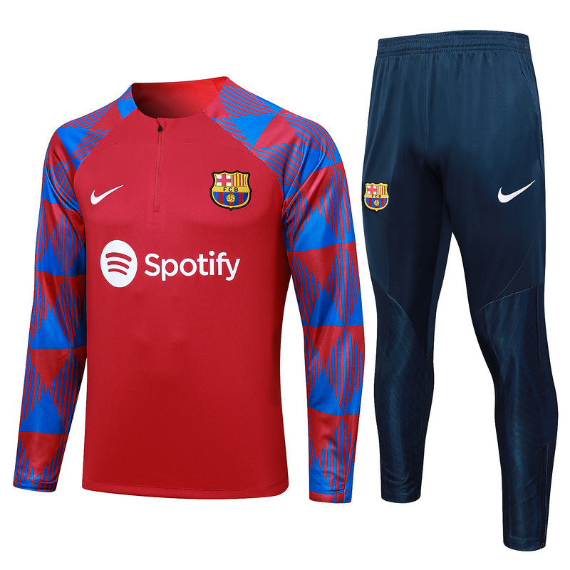 Barcelona 23/24 Red & Navy Tracksuit Set