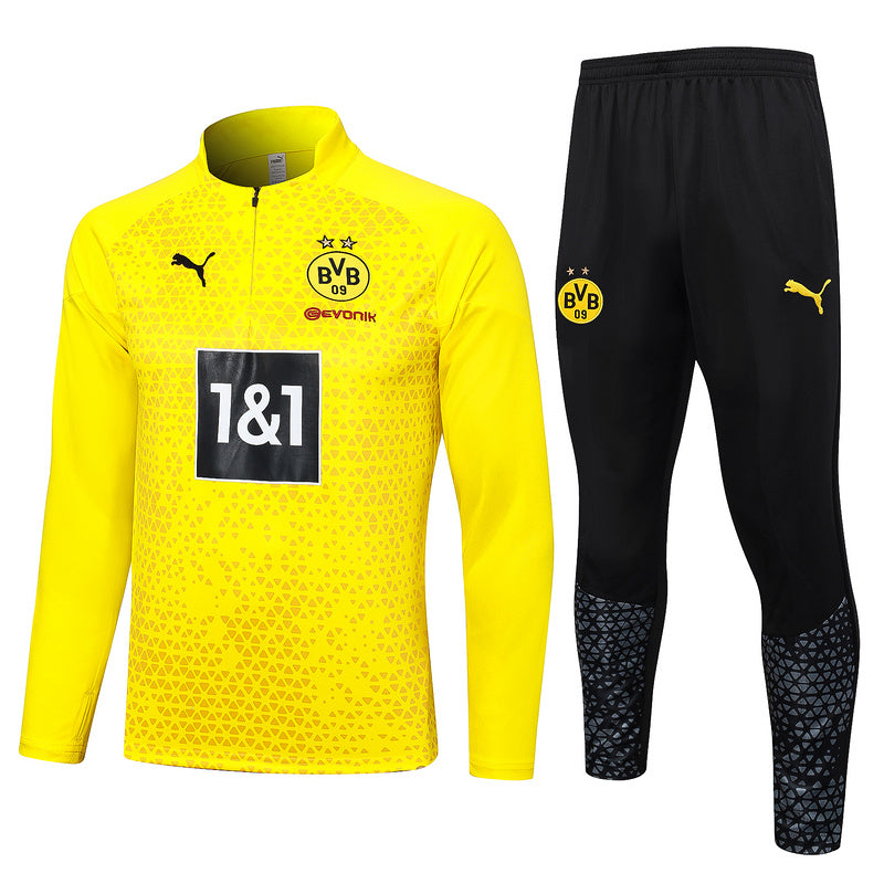 Borussia Dortmund 23/24 Yellow & Black Tracksuit Set