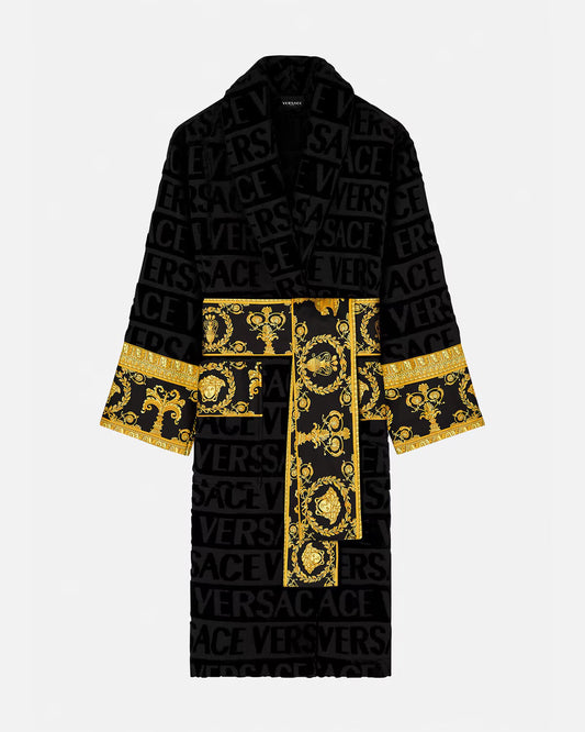 Versace Black Unisex Gown