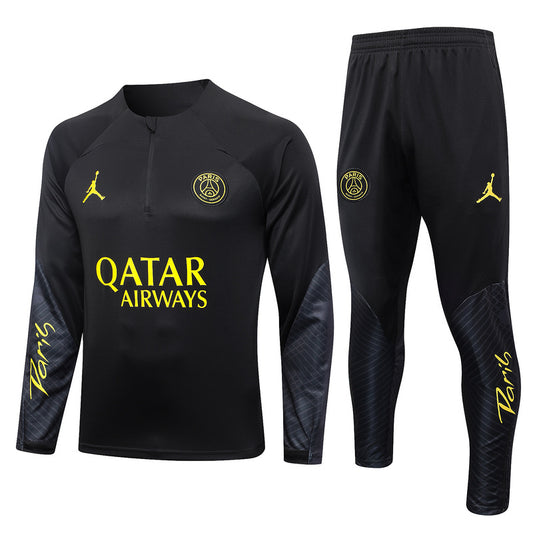 Paris Saint Germain 23/24 Black Tracksuit Set