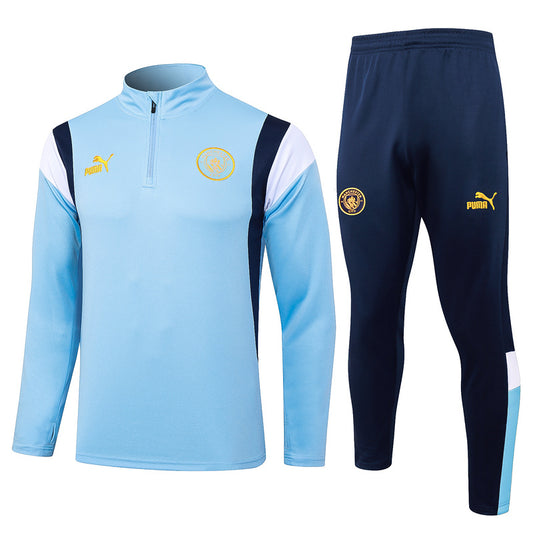 Manchester City 23/24 Light Blue Tracksuit Set