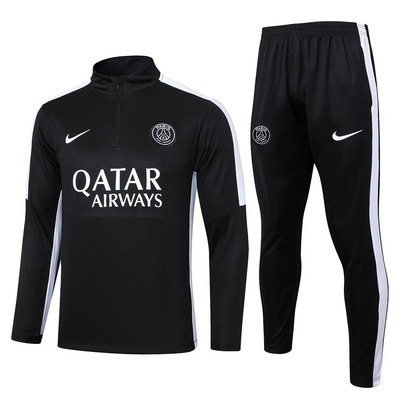 Paris Saint Germain 23/24 Black & White Tracksuit Set