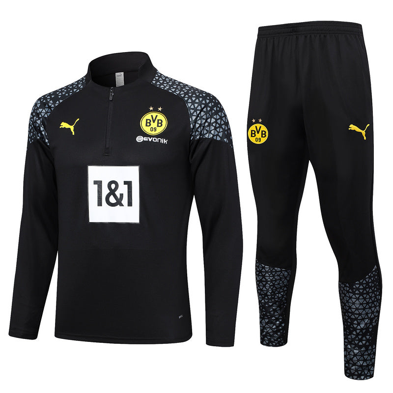 Borussia Dortmund 23/24 Black Tracksuit Set