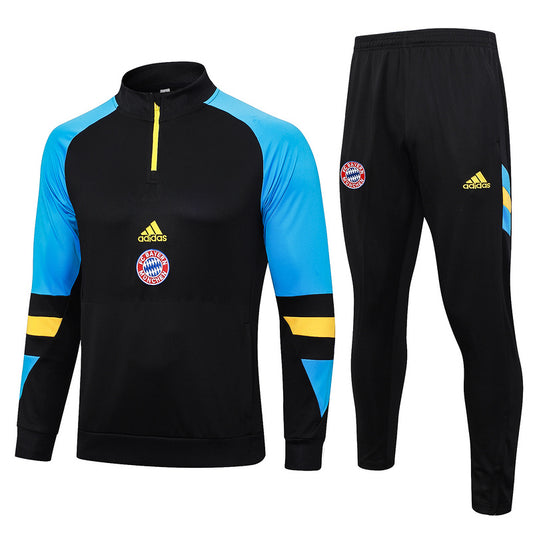 Bayern Munich 23/24 Black & Blue Tracksuit Set