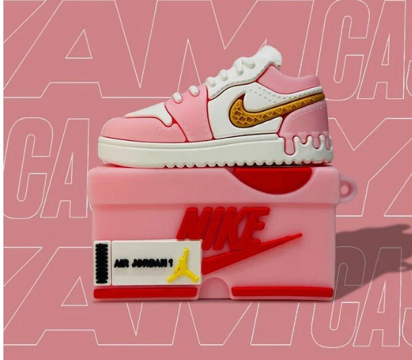 Pink & White Air Jordan 1 Ice Cream Airpod 1 & 2 Case