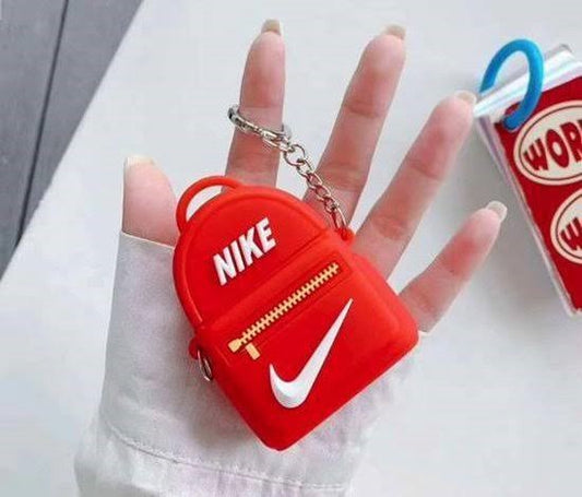 Red Nike Backpack Airpod 1 & 2 Case