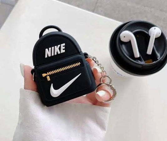 Black Nike Backpack Airpod 1 & 2 Case