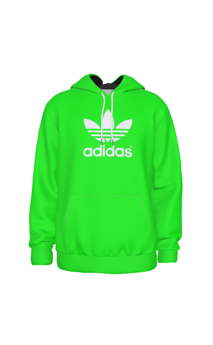 Adidas White Logo Unisex Hoodie