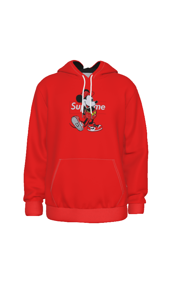 Supreme hotsell mickey hoodie