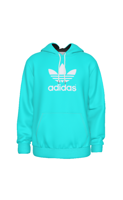 Adidas White Logo Unisex Hoodie