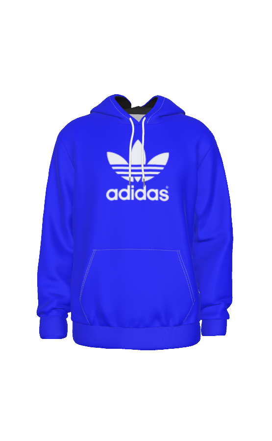 Adidas White Logo Unisex Hoodie