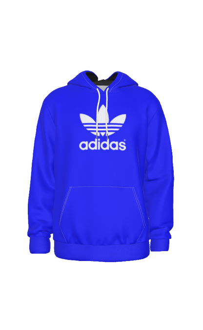 Adidas White Logo Unisex Hoodie