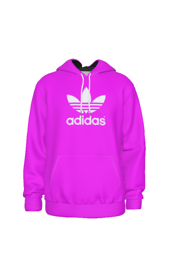 Adidas White Logo Unisex Hoodie