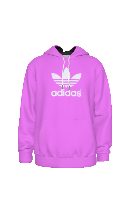 Adidas White Logo Unisex Hoodie