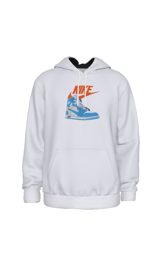 Air Jordan 1 OFF White UNC Unisex Hoodie