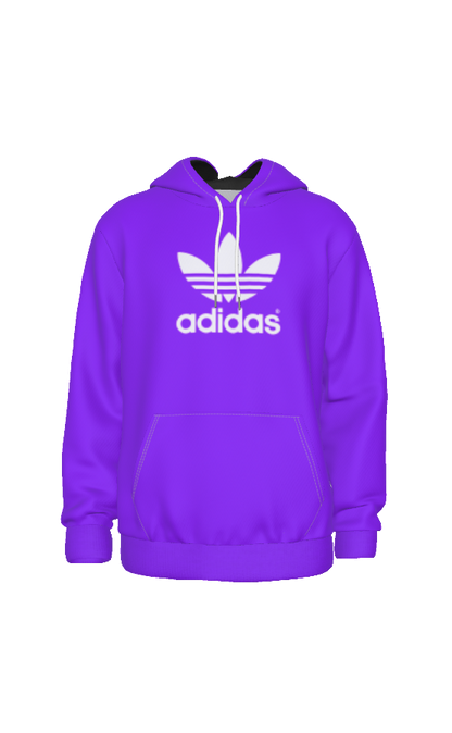 Adidas White Logo Unisex Hoodie