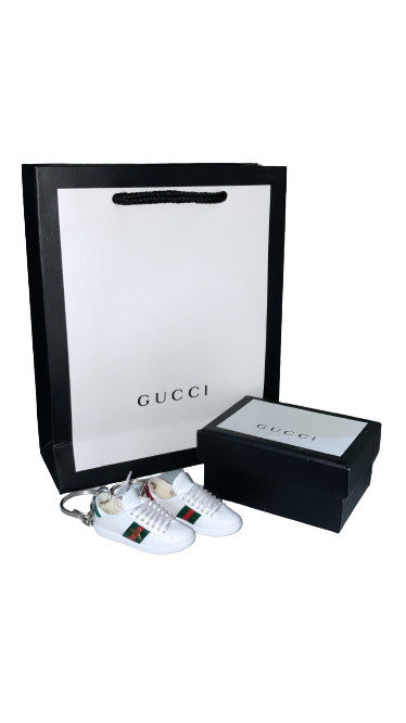 Gucci Ace White Keyring